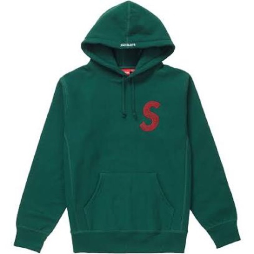 *SOLD OFF POSH* Supreme S Logo Hoodie FW18 Green